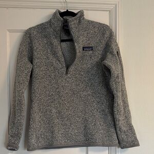 Patagonia Better Sweater Fleece Gray Heather Quarter-Zip Pullover